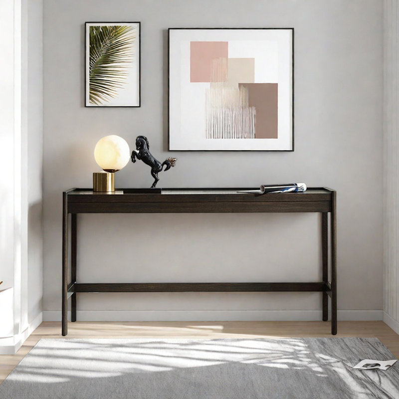 Modern Minimalist Console Table, 29.53" H x 56.1" W x 16.54" D