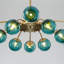 Lustre suspendu Spoutnik en verre Blossom Bule-187444890