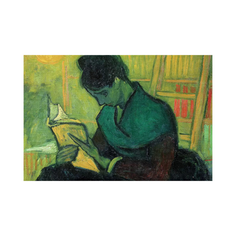 The Novel Reader, 1888 by Vincent Van Gogh - Wrapped Canvas Gallery-Wrapped Canvas Giclée, 20.32 cm H x 30.48 cm W