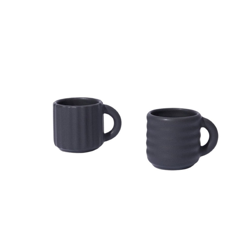 Tasses à expresso Ripple, ensemble de 2, Blue
