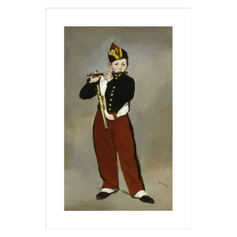 «The Fifer» par Édrede Manet, impression giclée sur cadre, H 29,5 po x l 20 po