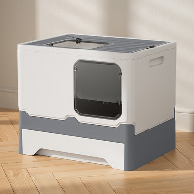 Wilma Plastic Enclosed Litter Box