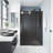 Elan 68-72" W x 74" H Sliding Frameless Shower Door with 3/8" Tinted Glass-98714701