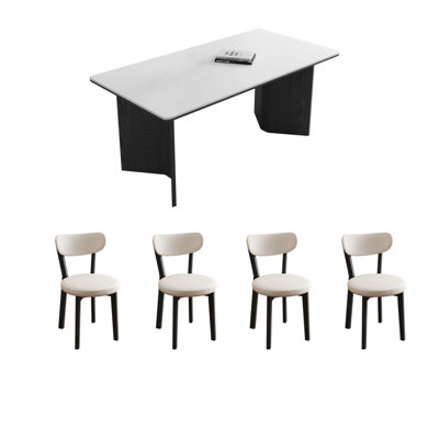 Haneefa 4 - Person Double Pedestal Dining Set