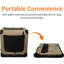 Cage de voyage pour chien 2 portes pliable