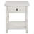 Castleton Distressed White 1-Drawer Wood End Table With Shelf