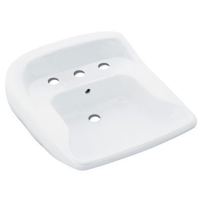 Worthington Ceramic 21" Wall Mount Bathroom Sink
