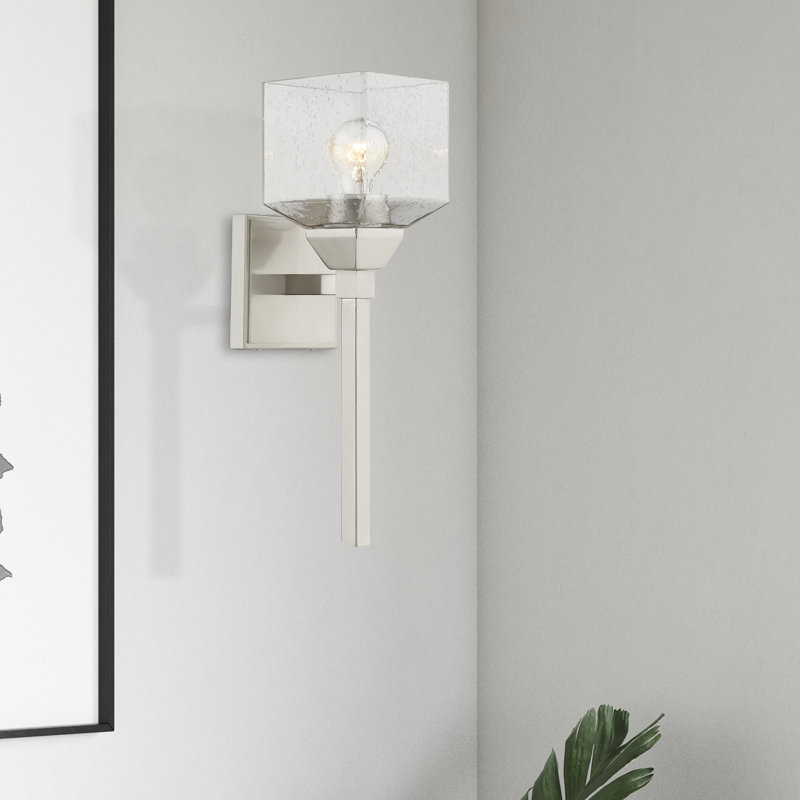 Ashanni Dimmable Bath Sconce, Brushed Nickel