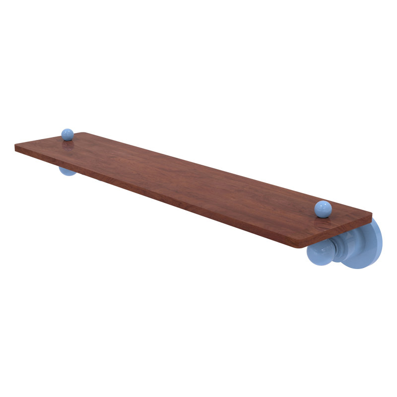 Astor Place Floating Shelf, 2.5" H x 22" W x 5" D, Flat Troll Blue