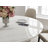  5/7 Pieces Modern Dining Room Sets, Pre-Assembly Round Dining Table Sets, Sintered Stone Tabletop Kitchen Dining Table Set With PU Upholstered Chairs-111696386-111696387