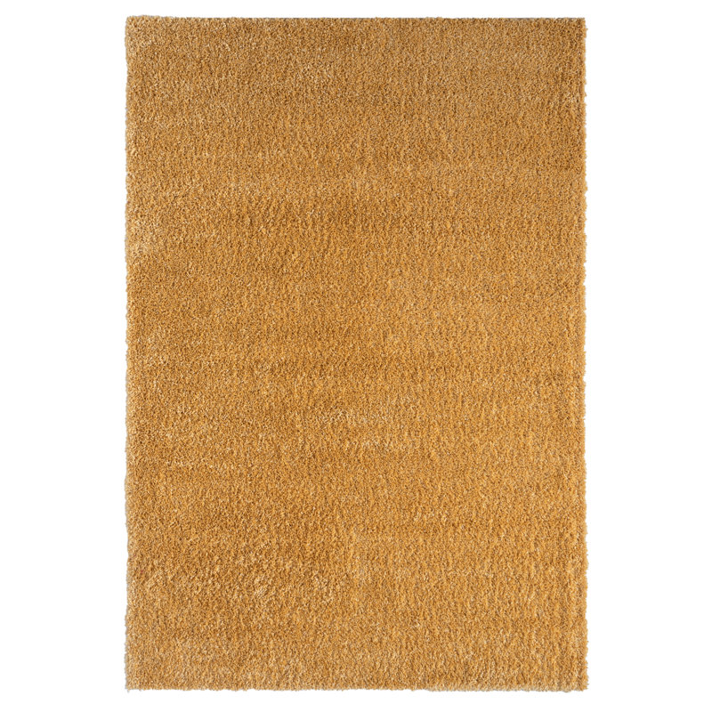 Shaggy Lush Golden Yellow Rug, Rectangular 200 x 290cm