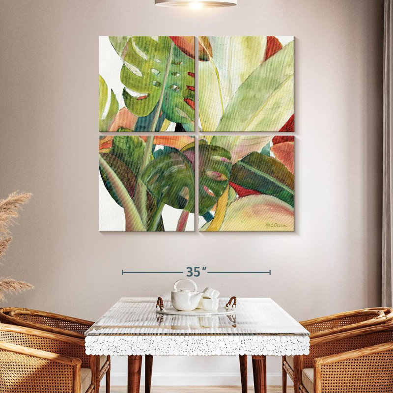 Harnek Tropical Lush Garden Square I, H 45 po x l 45 po