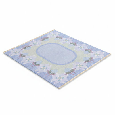 Artistic Weavers Digital Floral Blue Area Rug