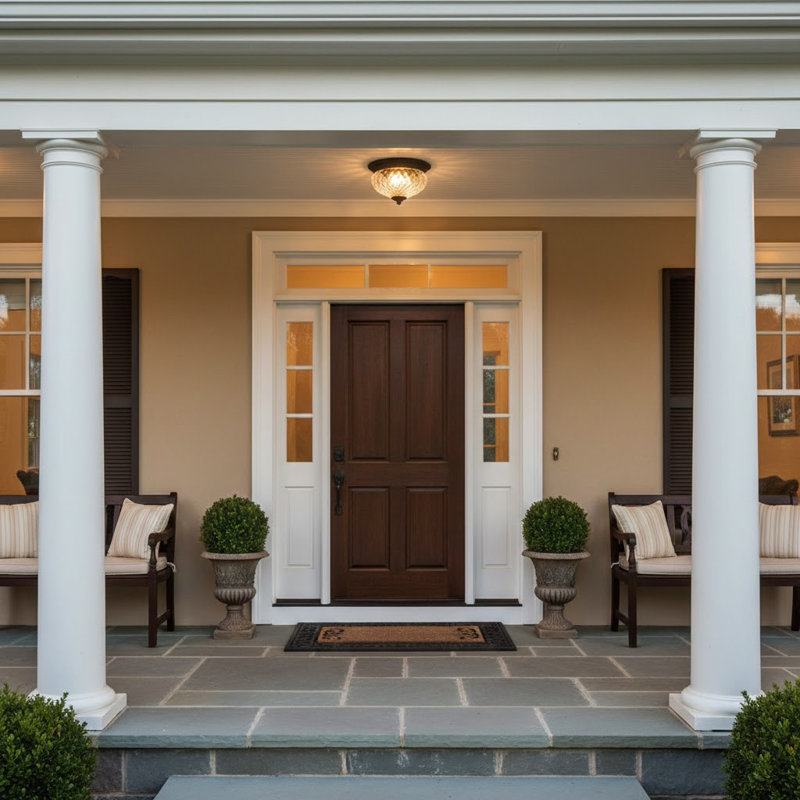 Plantation 2-Light Outdoor Flush Mount