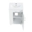 Meuble-lavabo de 20 po avec lavabo, meuble-lavabo avec tablette à 2 niveaux, tablette réglable