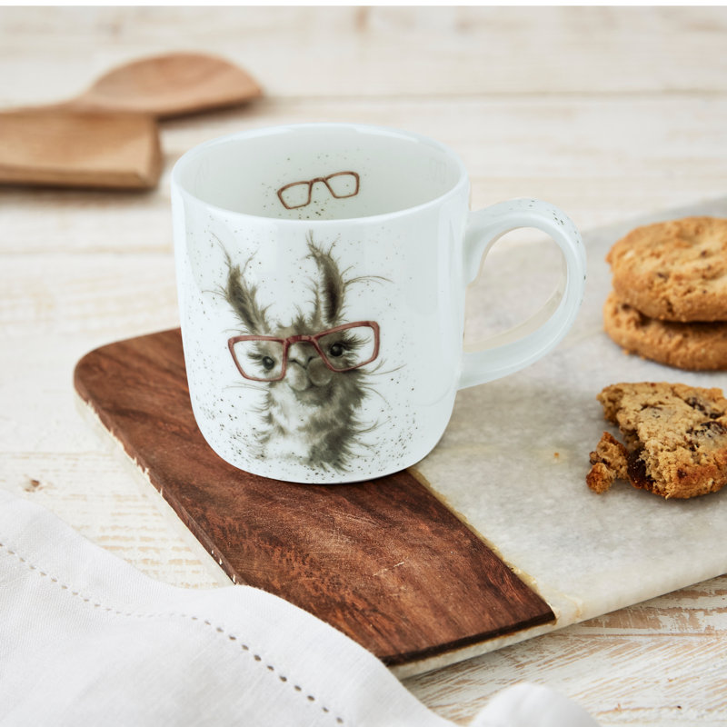 Tasse 14 oz No Probllama (lama) Royal Worcester