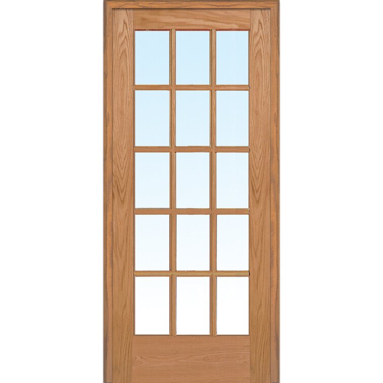 Verona Home Design French Door 80'' Solid + Manufactured Wood Glass ...