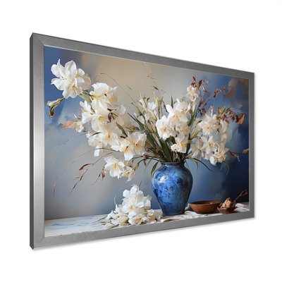 Iris Bouquet Vase Still Life - Reproduction