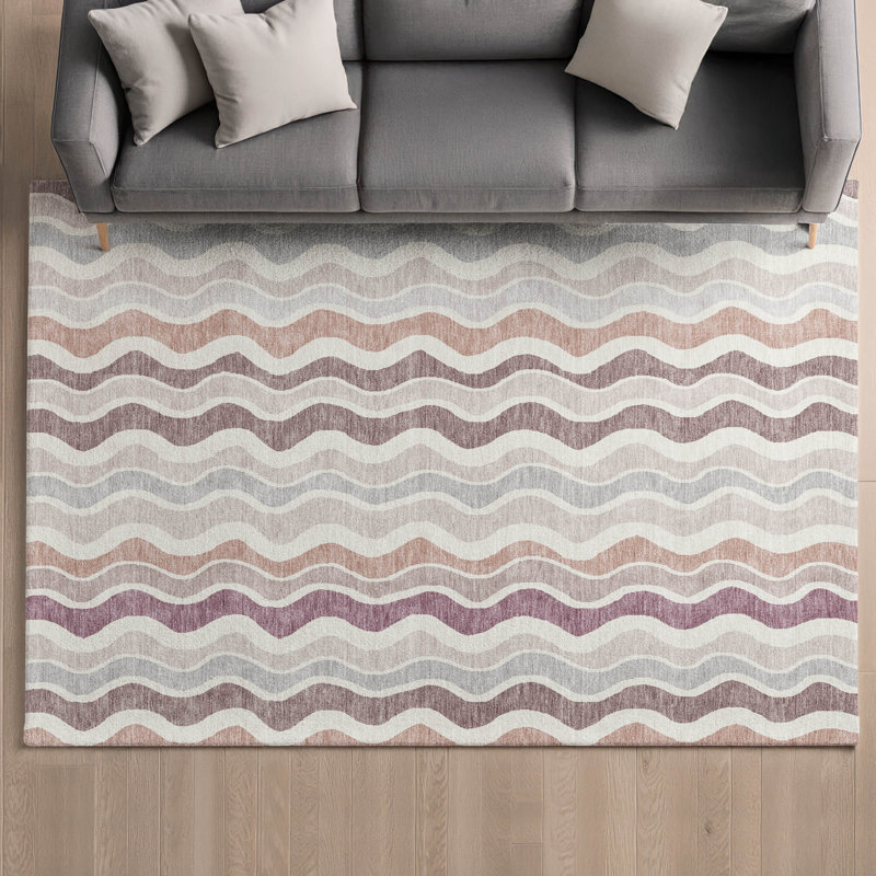Tapis de qualité supérieure lavable à la machine Mayfield AMF2342, Rosé, 10 pi x 14 pi