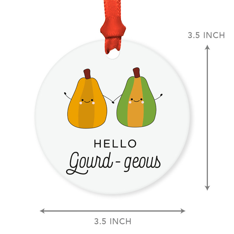 Ornement en forme de pun Funny Food pun gourds