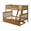 Lit superposé standard en bois massif avec lit gigogne Bolles-608176291-561468277