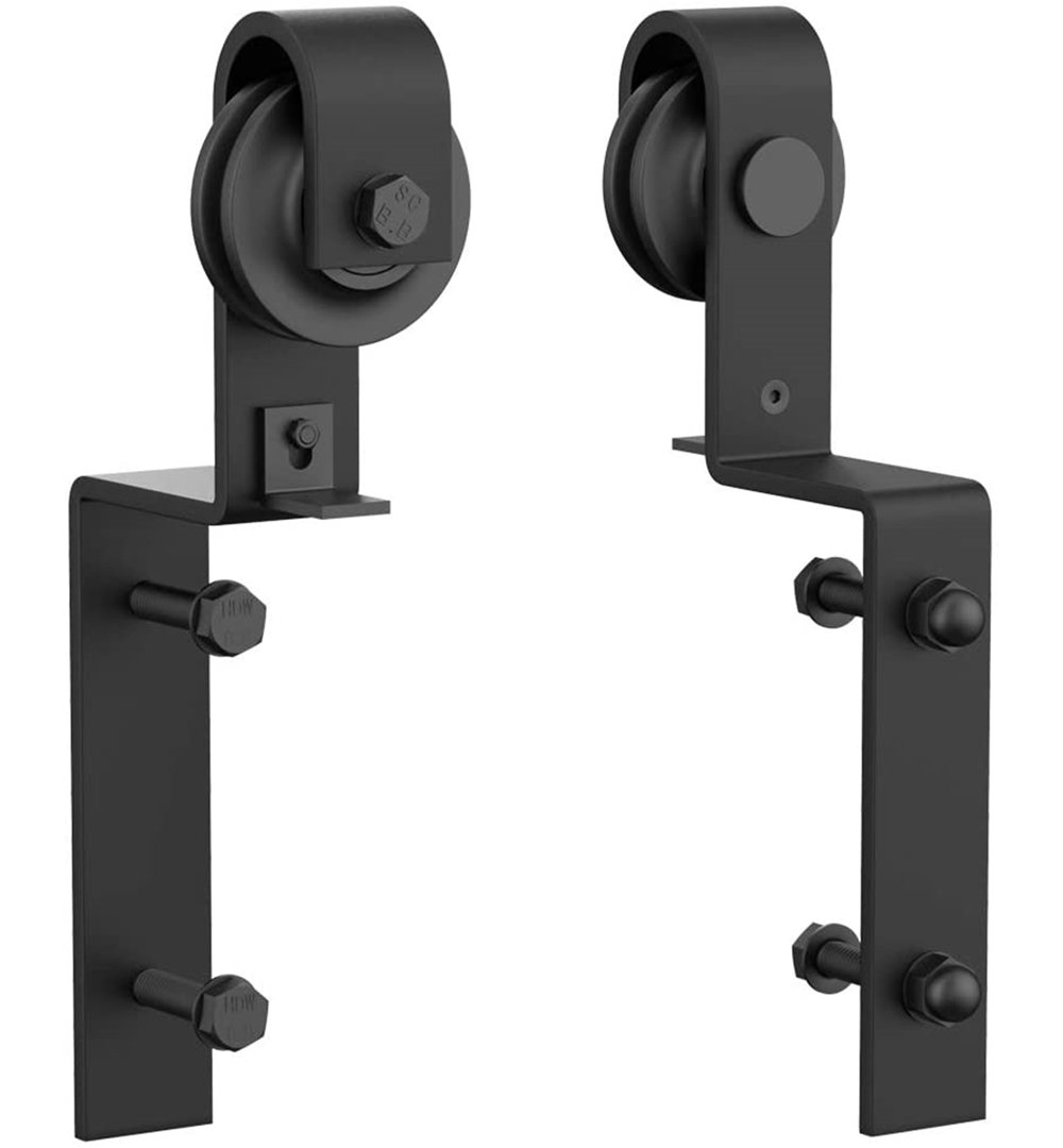 Sliding Barn Door Steel Rollers Hanger Used for Wooden Door Single Track Bypass Hardware Accessories HERACLES