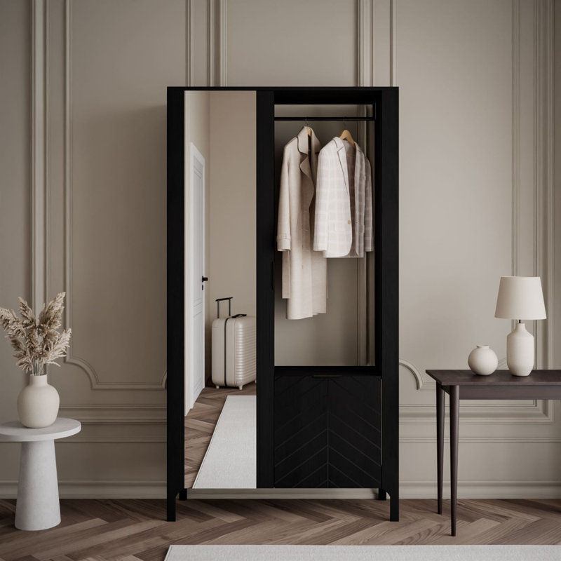 2 Door Manufactured Wood Wardrobe