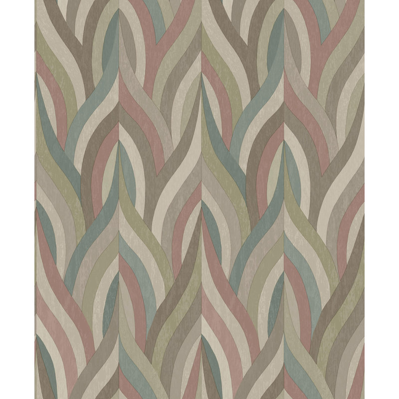 Formes géométriques double rouleau, Rouge