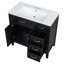 Meuble-lavabo 36 po avec lavabo, armoire de salle de bain avec tiroirs, structure solide et panneau de fibres à densité moyenne-729418413