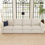 Canapé-lit modulaire en velours chenille 4 places-101955803