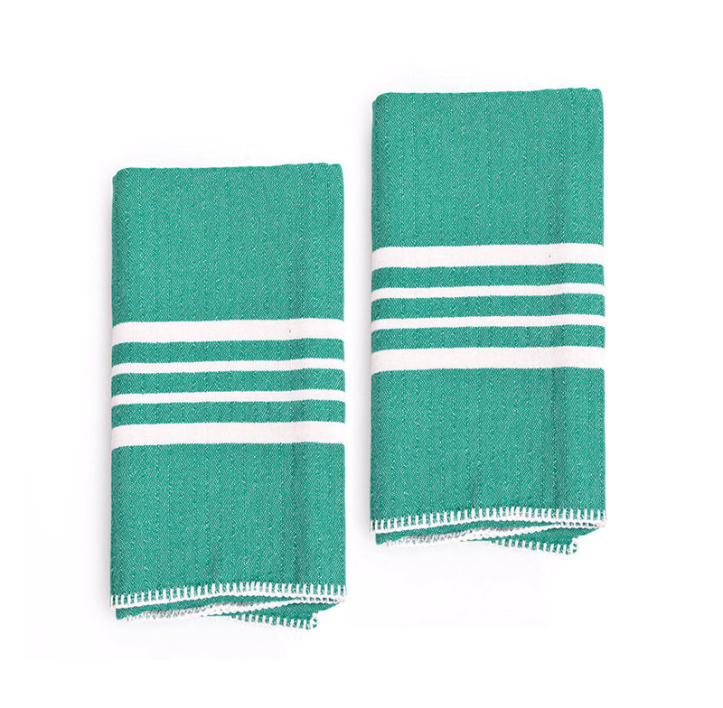 Serviette de thé campagne, Vert