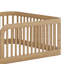 Structure de lit en bois avec clôture-341807076