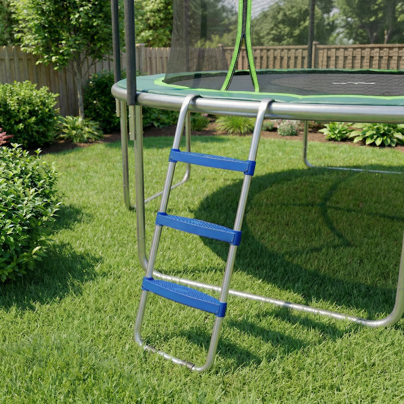 Échelle de trampoline, 3 marches avec larges marches horizontales