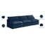 Canapé modulaire sans accoudoirs en velours de 105 po Atis-1927116217