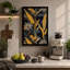 Navy Pattern Botanical - Wrapped Canvas-538157793-538157806
