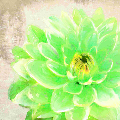 Green Green Wrapped Canvas Print