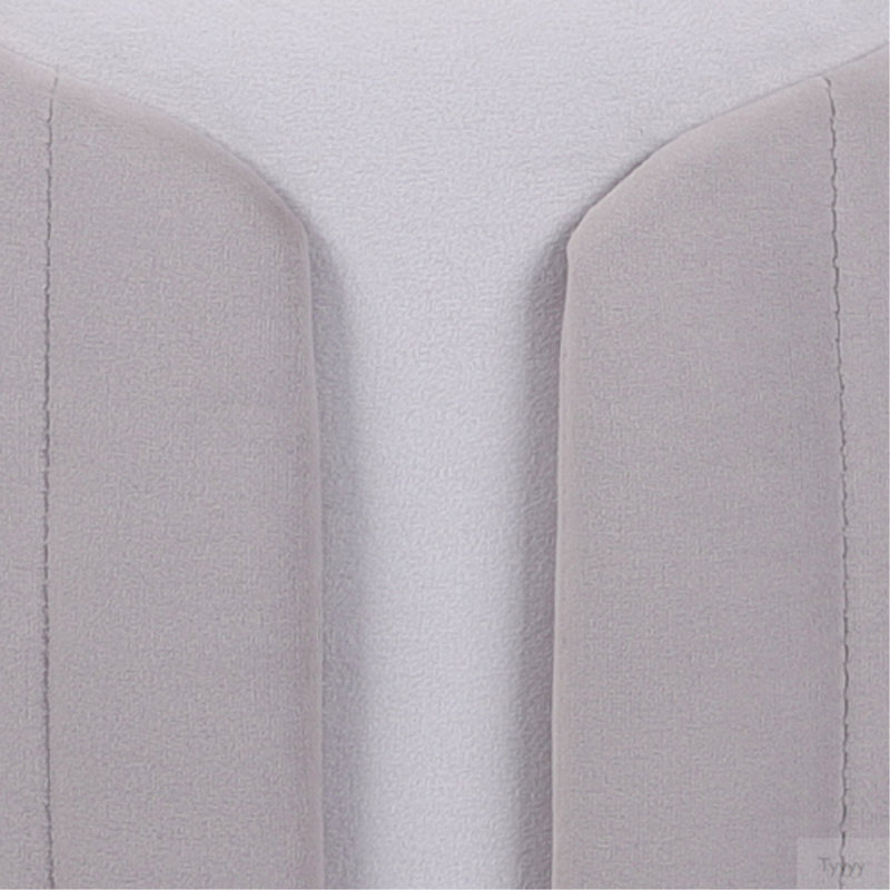 Repose-pieds deux tons avec rangement ou tabouret de coiffeuse, taupe