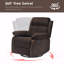 Petit fauteuil à bascule pivotant avec fauteuil inclinable pour femmes adultes pour petits espaces, chambre à coucher, salon