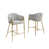 Rich Gray Seat/Gold Frame
