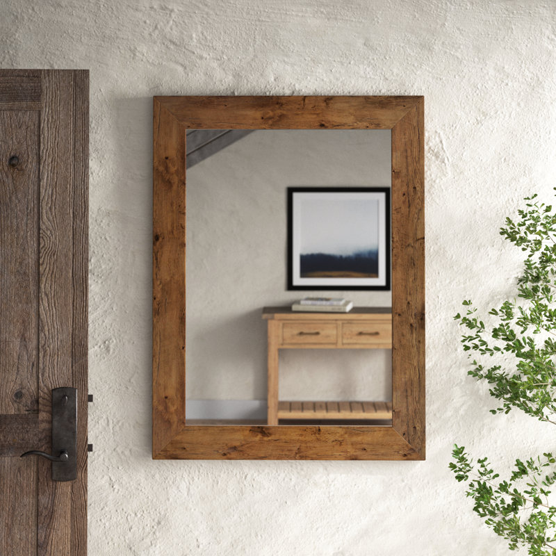 Miroir mural Carise, Noyer foncé, H 55 po x l 32 po