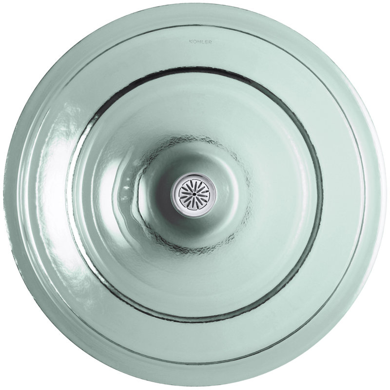 Spun Glass® ARTIST EDITIONS Oval Faceted Glass Bathroom Vessel Sink, Translucent Dew