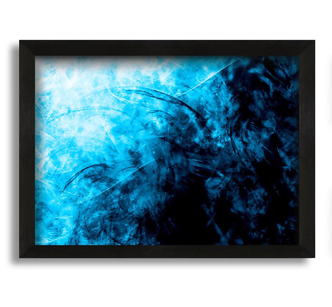 Gerahmtes Leinwandbild Blue Storm