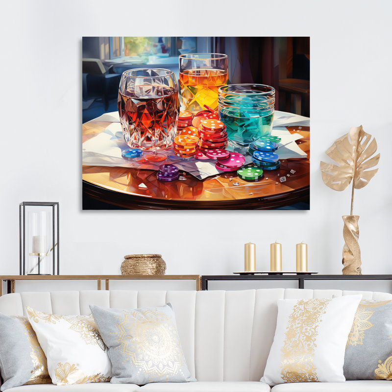 «Casino Royale Poker», reproduction sur toile, Toile tendue, H 34 po x l 44 po