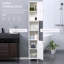 Armoire de rangement haute avec miroir