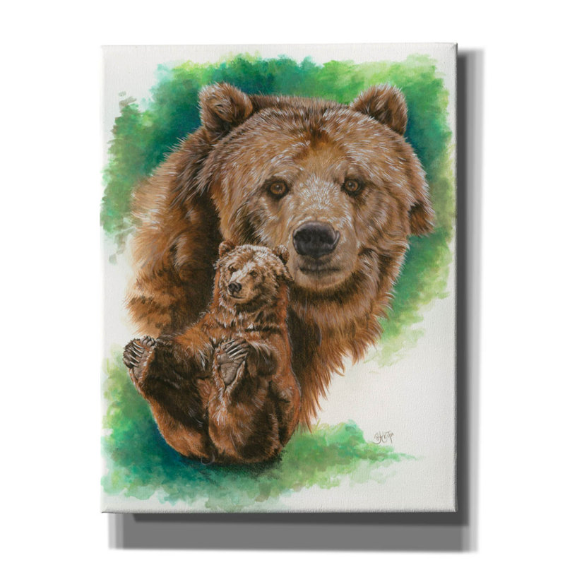 «Brawny» par Barbara Keith, art mural sur toile, H 34 po x l 26 po x P 1,5 po