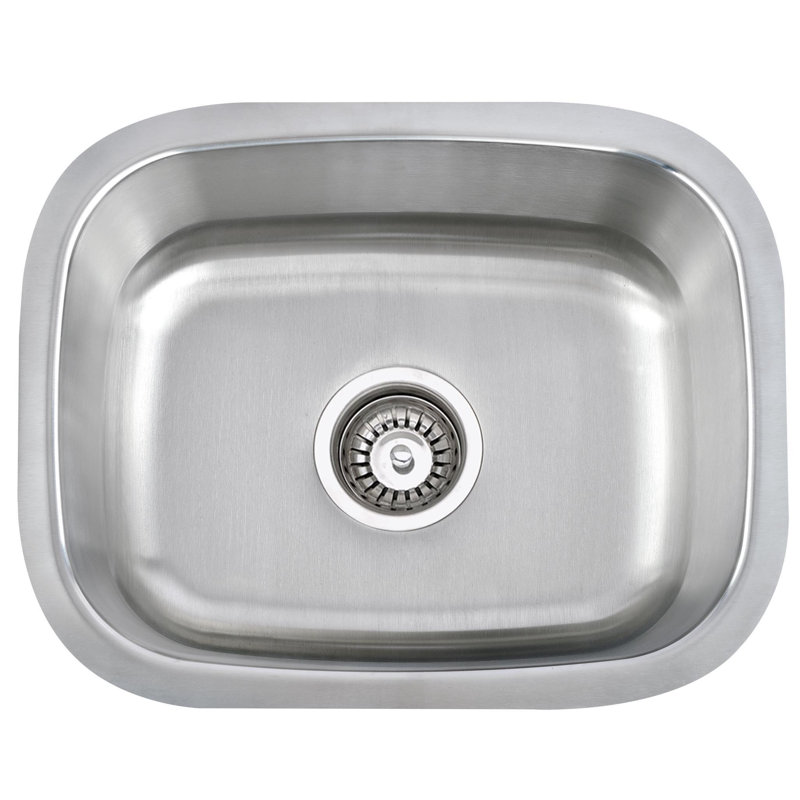 Évier de cuisine encastrable 15 po x 18 po avec filtre à panier