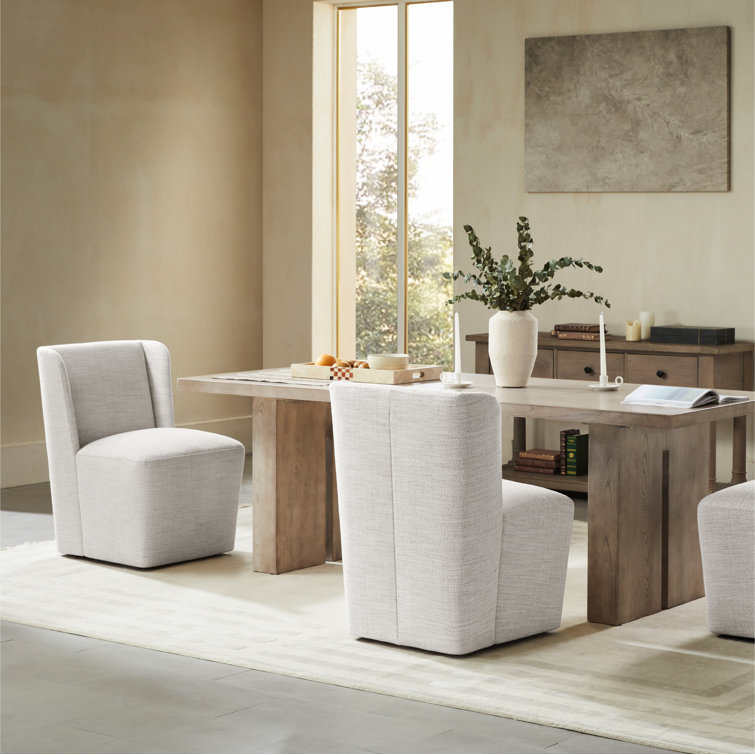 Ardeth Polyester Blend Side Chair With Caster
