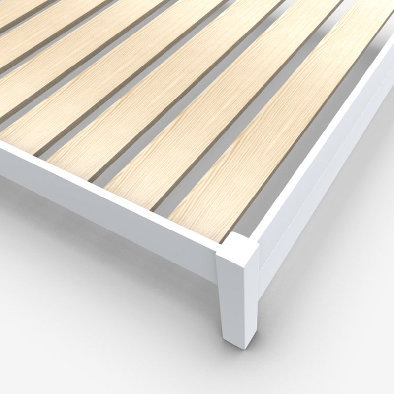 Edgecumbe Bed Frame, Super King (6'), White