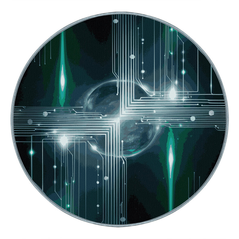 Hyperspace Rift Rug, Round 8'