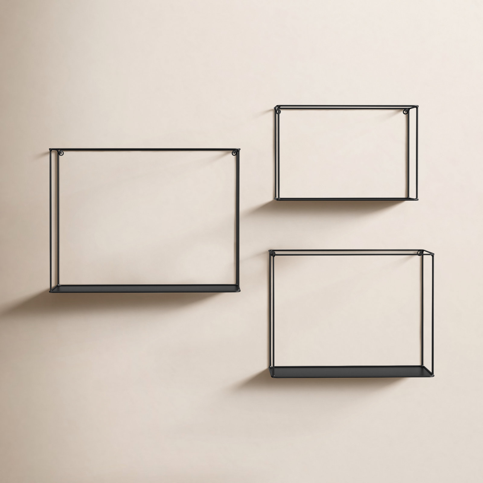 Avia 3 Piece Metal Accent Shelf